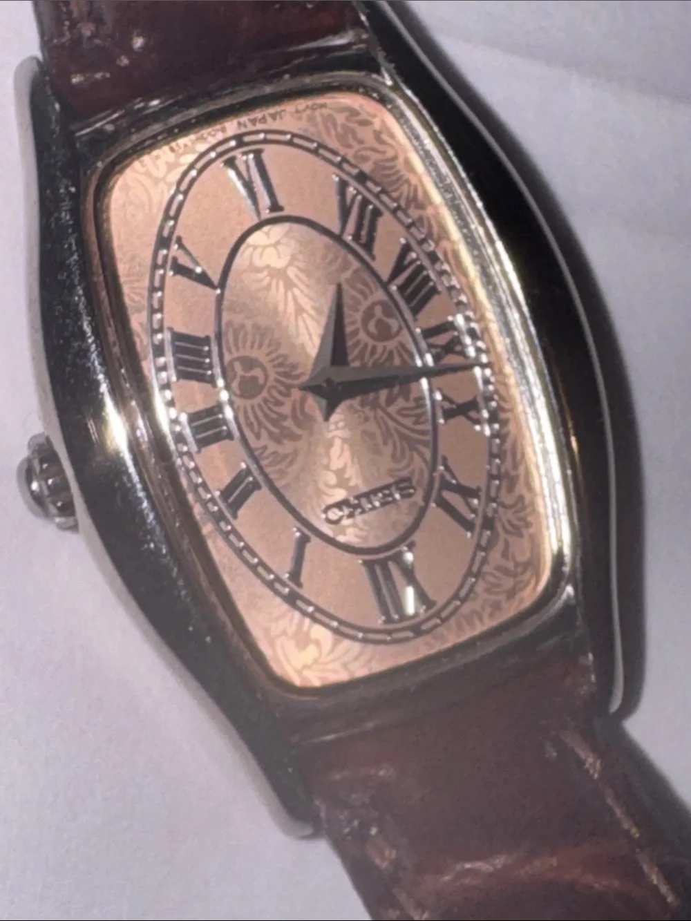 Seiko vintage Silver and Brown Watch